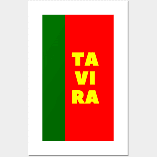 Tavira in Portuguese Flag Colors Vertical Posters and Art